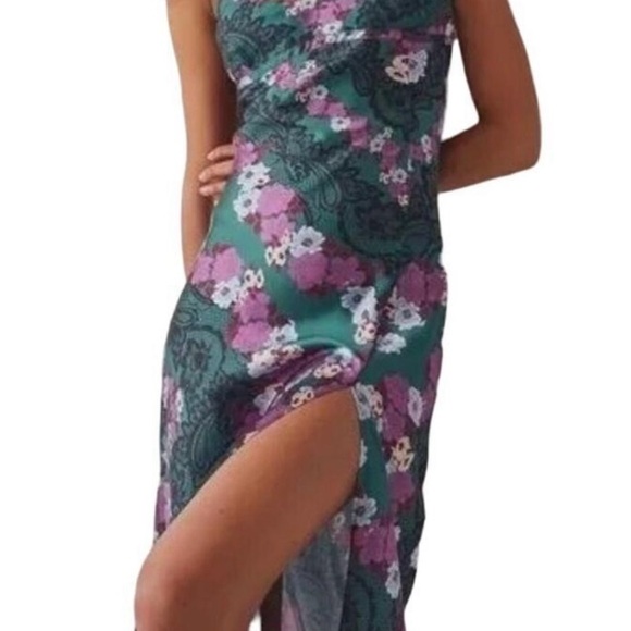 Free People Dresses & Skirts - Free People NWOT Right This Way Floral Slip Dress Boho Sexy Slip Dress Size  Med